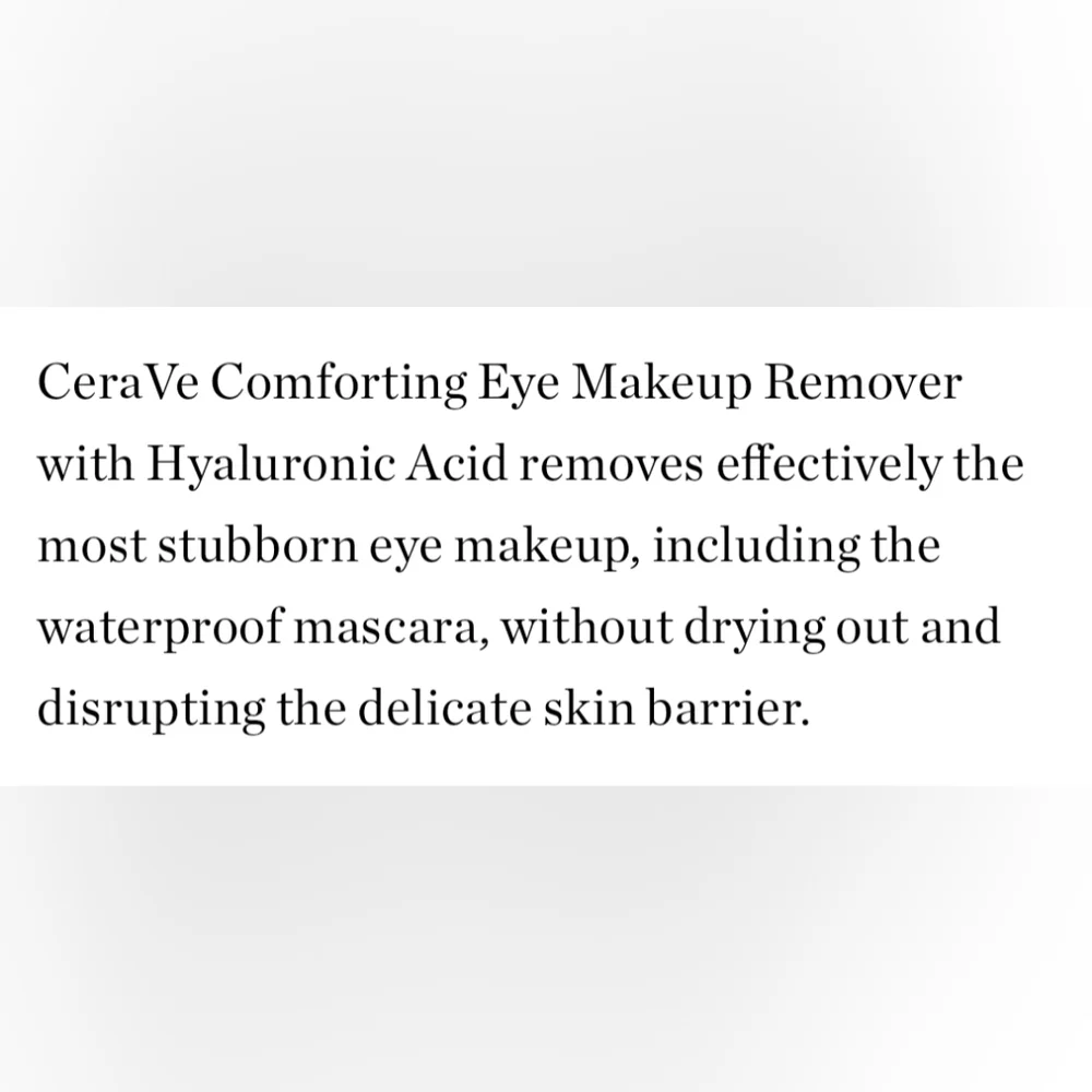 CeraVe comforting eye